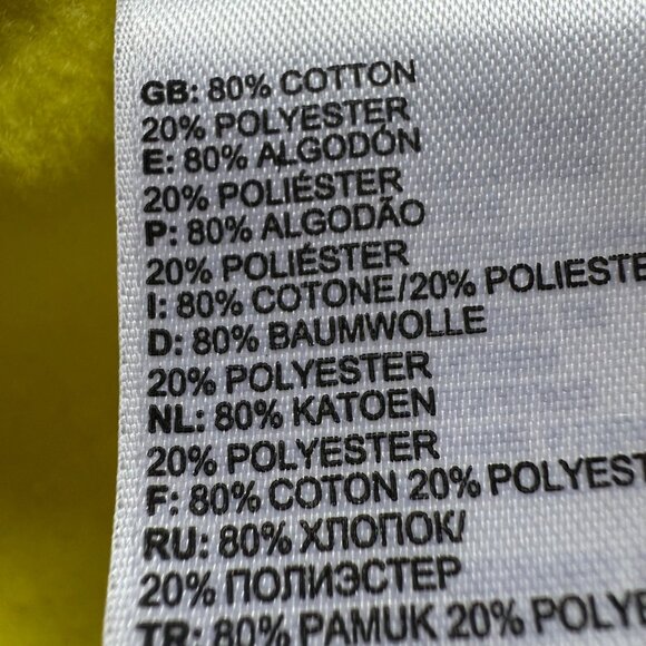 The North Face Size XL Yellow Cotton Half Dome Logo Pullover Hoodie Sweatshirt - Picture 11 of 12